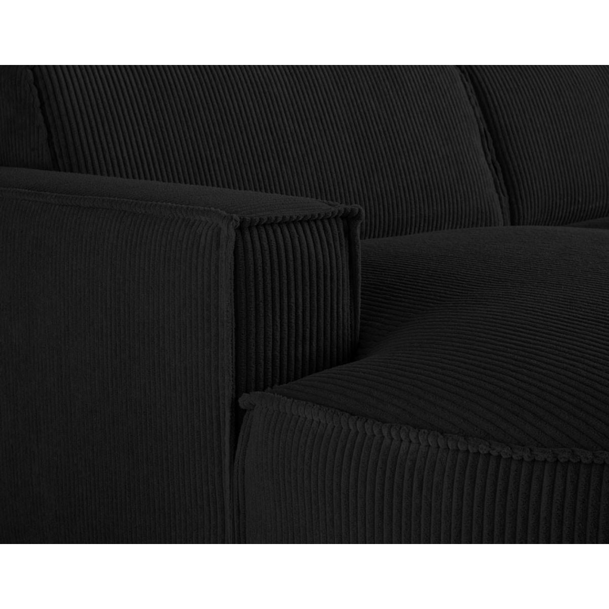 LISA DESIGN Spiaggia - canapé d'angle gauche - 5 places - en velours côtelé