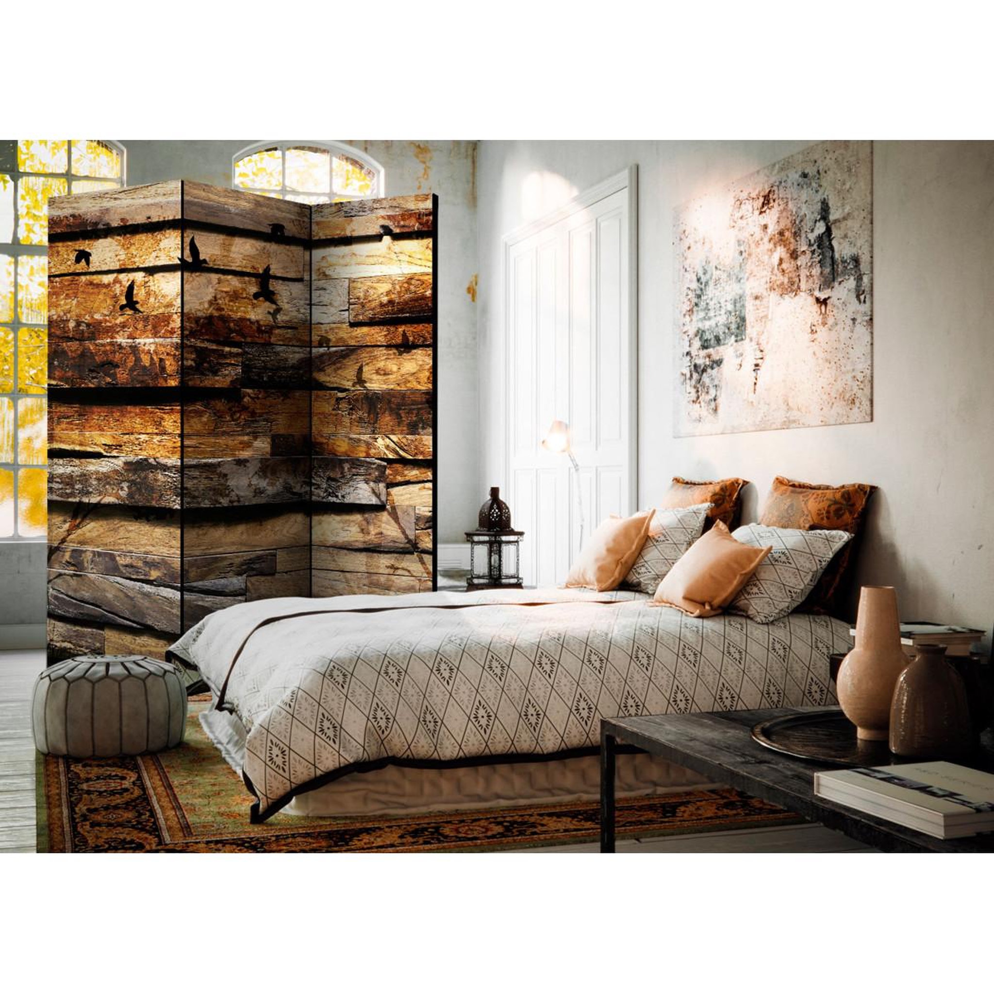 Voir la diapositive 2 : Paris Prix Paravent 3 volets  reflection of nature  135x172cm