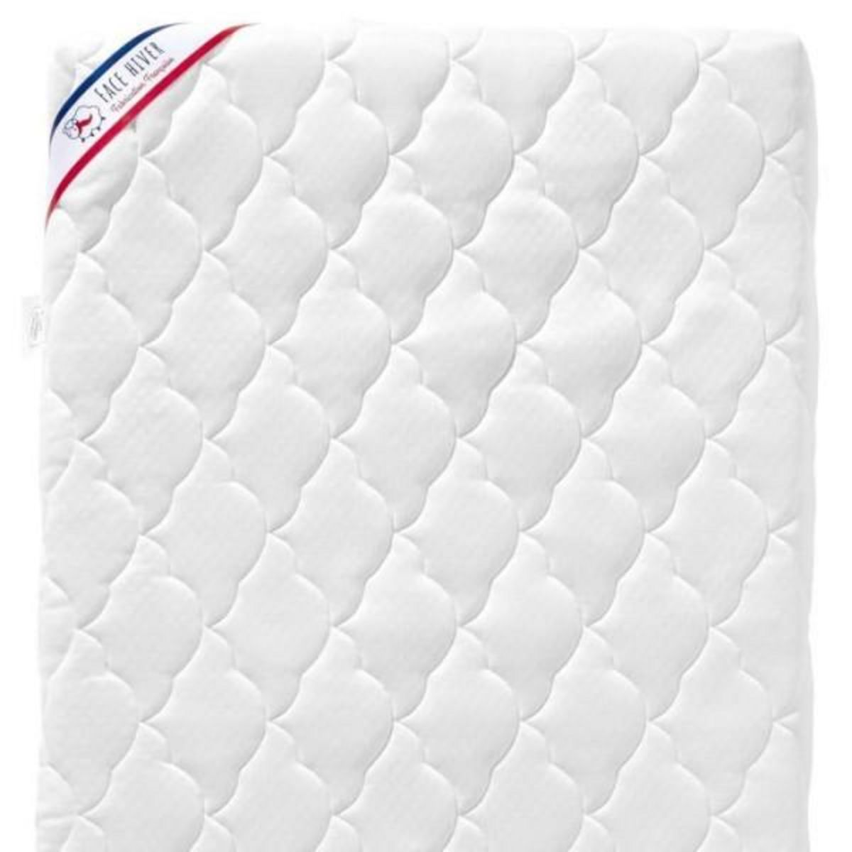 P'TIT LIT Matelas Bébé Parfait - 60x120x10 cm - 2 Faces : Été / Hiver - Déhoussable - Anti Acarien