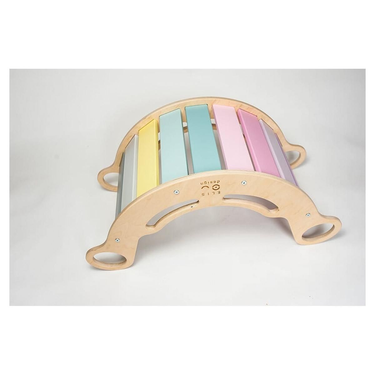 ELIS DESIGN Bascule arc-en-ciel à bascule Montessori