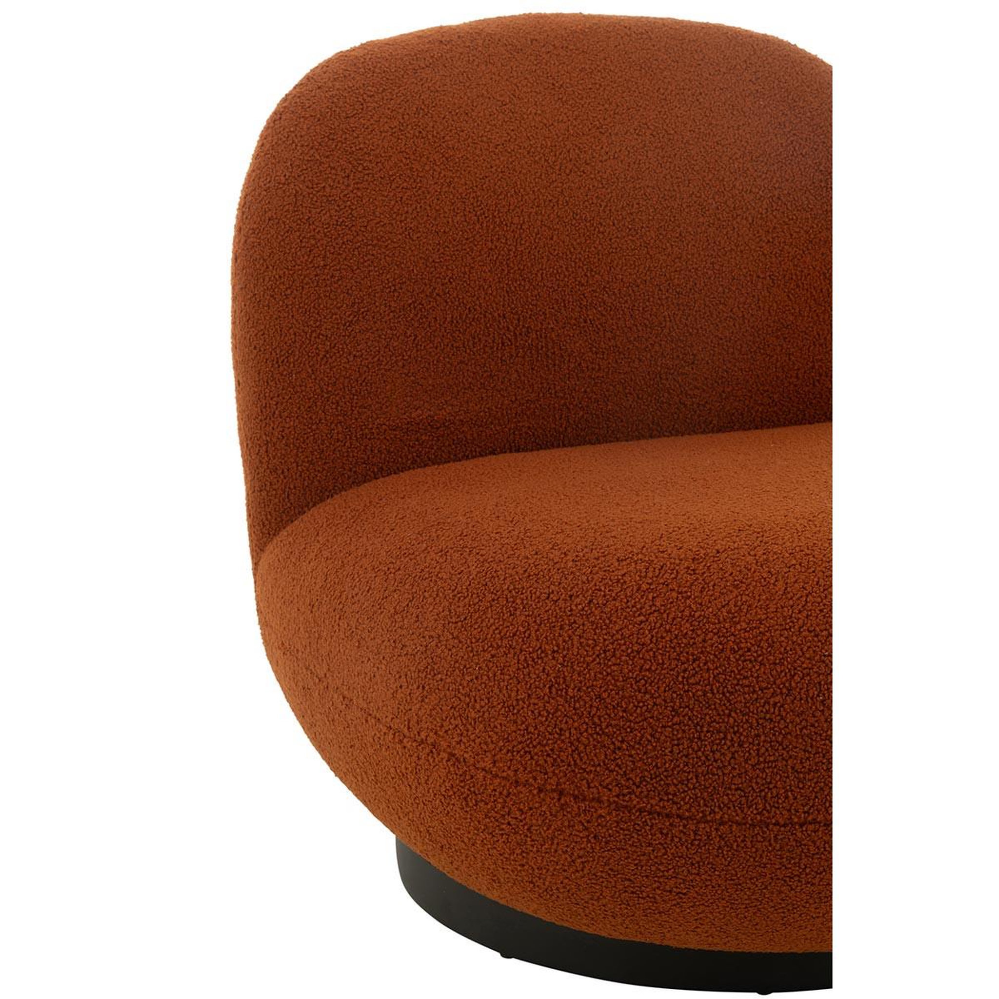 Voir la diapositive 5 : J-LINE Fauteuil Lounge  Neige  95cm Orange