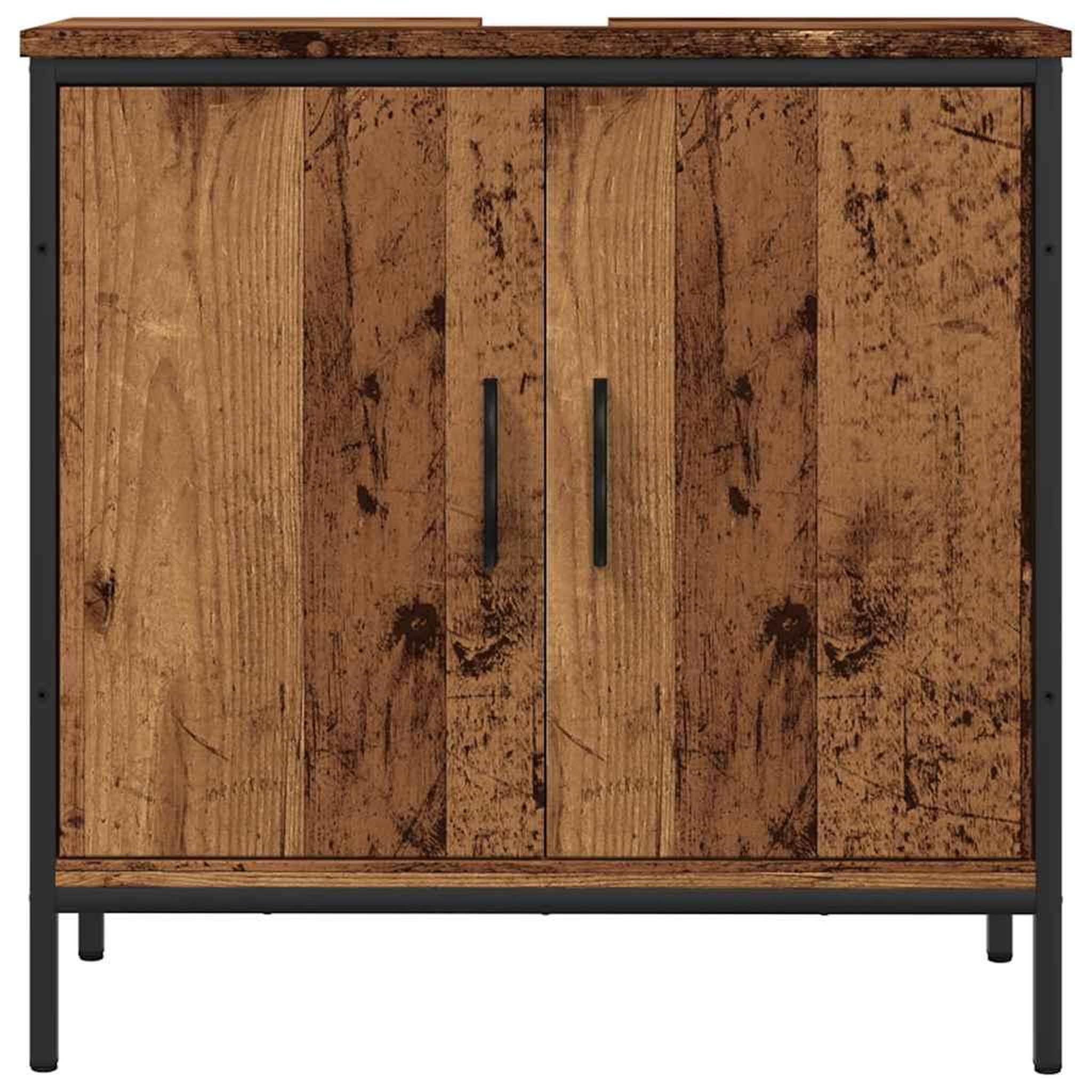 Voir la diapositive 4 : VIDAXL Armoire lavabo vieux bois 60x30x60 cm bois d'ingenierie