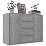 Voir la diapositive 3 : VIDAXL Buffet Sonoma gris 88x30x65 cm Bois d'ingenierie