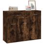 Voir la diapositive 4 : VIDAXL Buffet Chene fume 88x30x70 cm Bois d'ingenierie