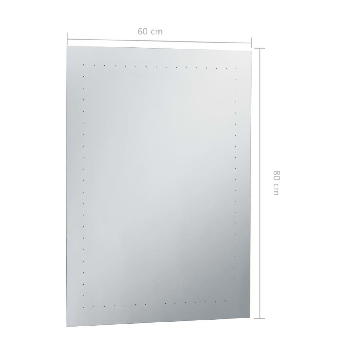 VIDAXL Miroir mural a LED pour salle de bains 60x80 cm