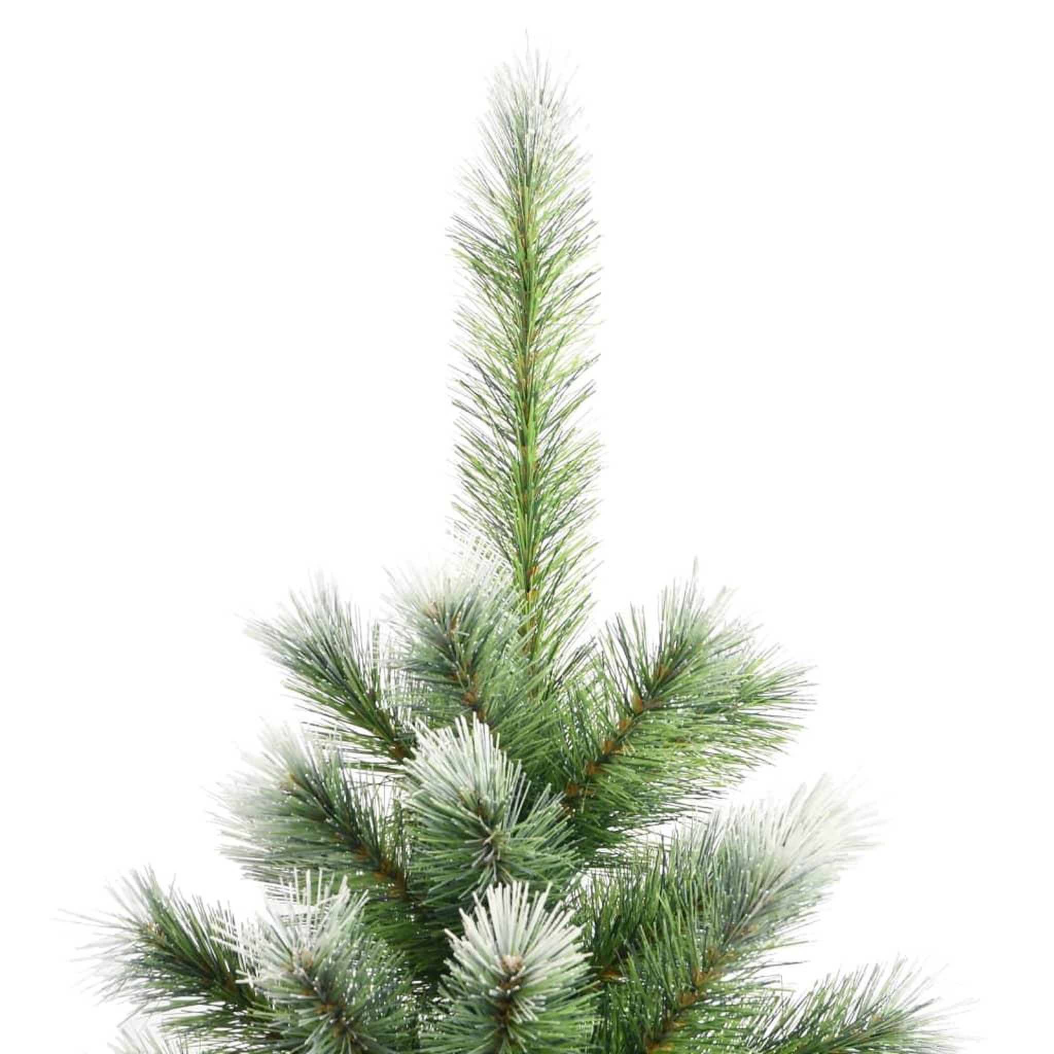 Voir la diapositive 4 : VIDAXL Sapin de Noël artificiel a charnieres avec neige floquee 240 cm