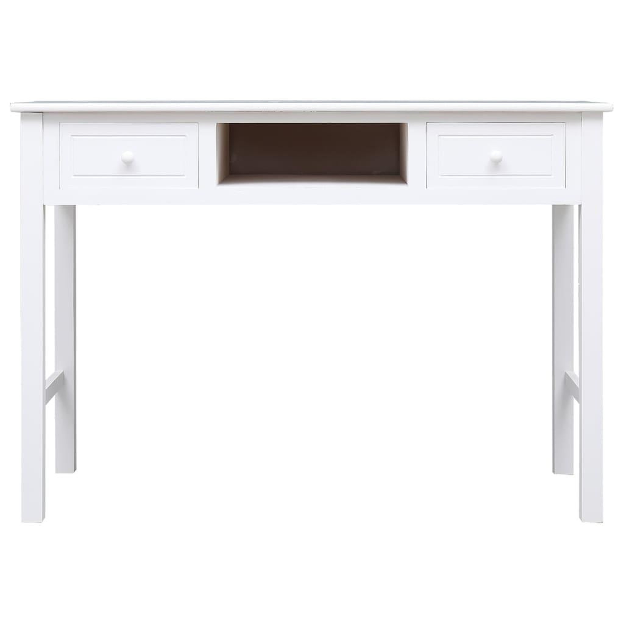 Voir la diapositive 4 : VIDAXL Buffet Blanc 108x45x76 cm Bois de Paulownia massif