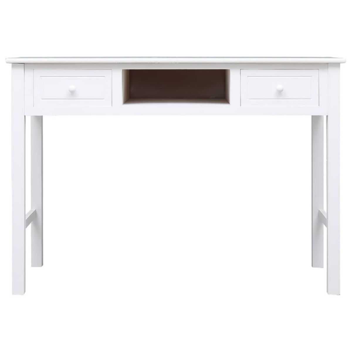 VIDAXL Buffet Blanc 108x45x76 cm Bois de Paulownia massif