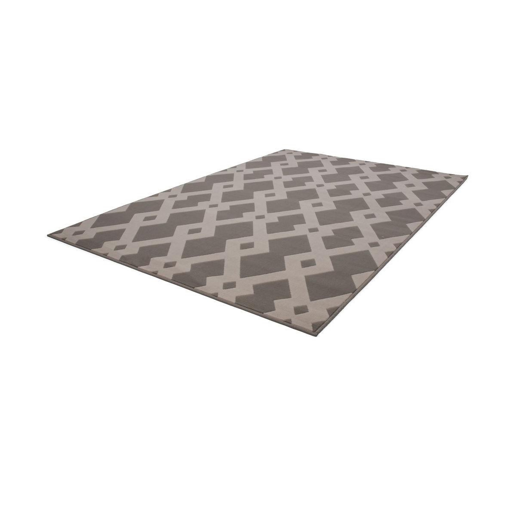 Voir la diapositive 4 : Paris Prix Tapis Ethnique à Poils Courts  Now I  Taupe