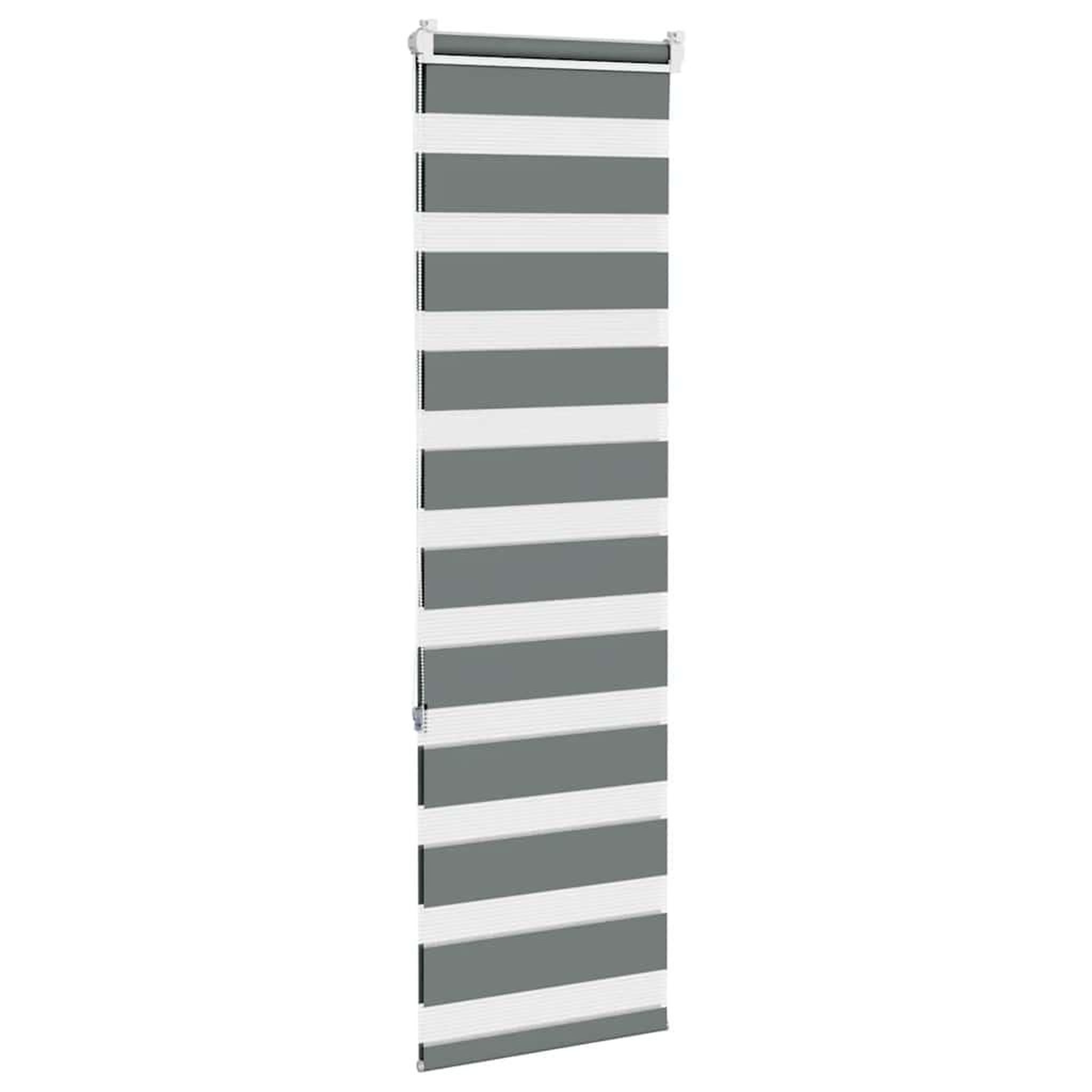 Voir la diapositive 4 : VIDAXL Store zebre gris fonce largeur du tissu 45,9 cm polyester