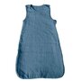 Voir la diapositive 1 : BEBE DOUCEUR Gigoteuse sans manches en gaze de coton - Bleu marine