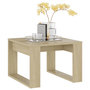 Voir la diapositive 4 : VIDAXL Table d'appoint Chene sonoma 50x50x35 cm Bois d'ingenierie