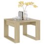 Voir la diapositive 4 : VIDAXL Table d'appoint Chene sonoma 50x50x35 cm Bois d'ingenierie