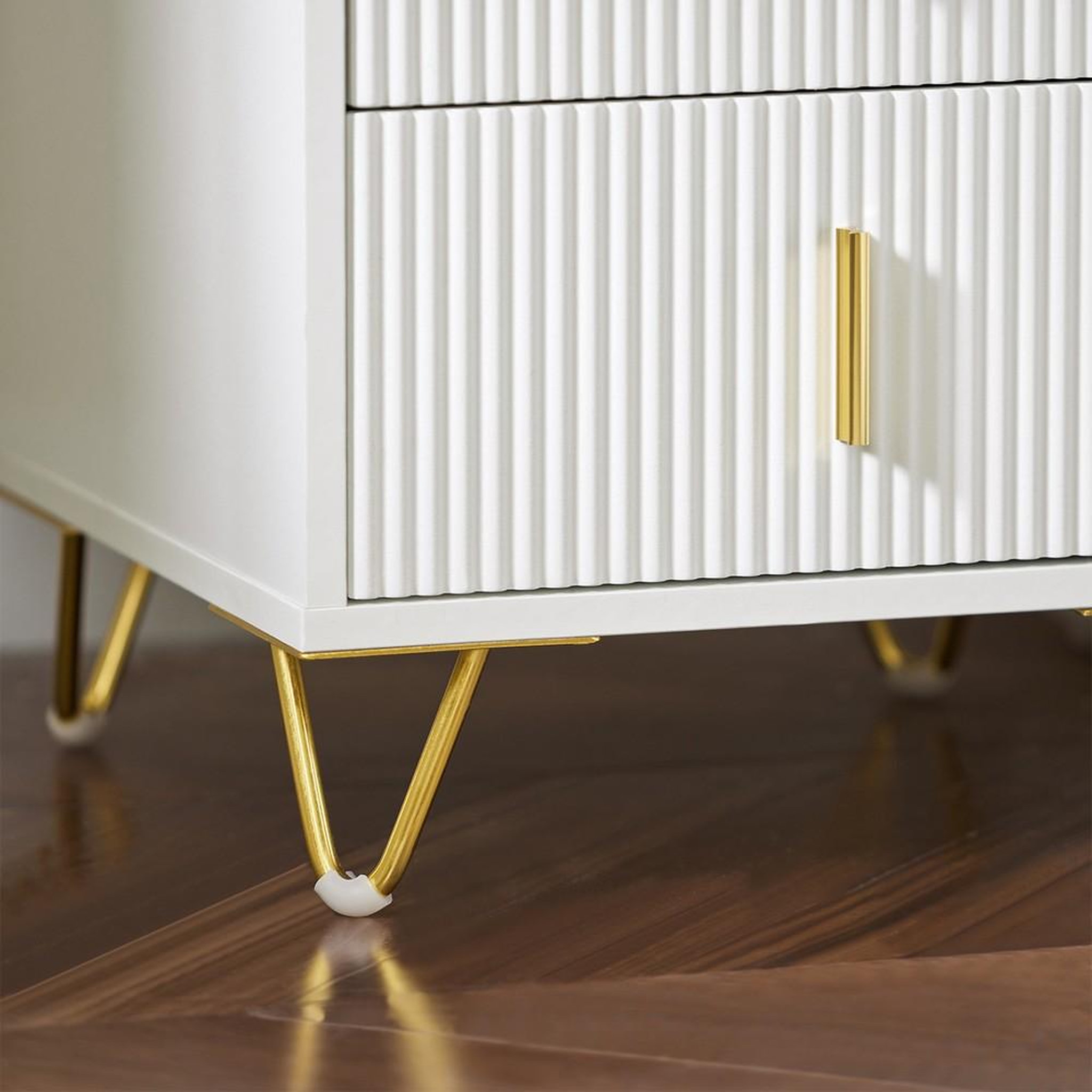 Voir la diapositive 5 : SOBUY SoBuy - Table De Chevet à deux tiroirs - Moderne - FBT115