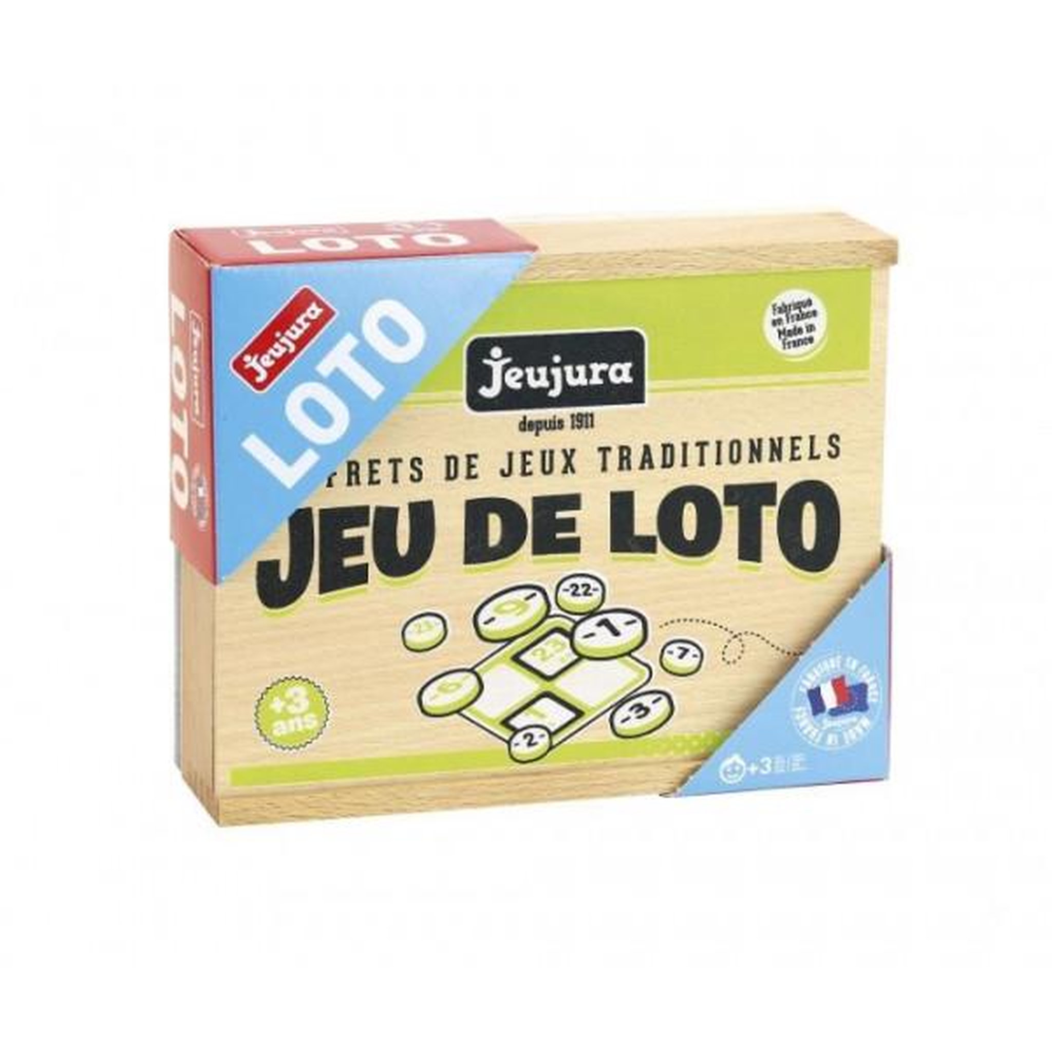 Voir la diapositive 3 : FISHER PRICE PUERICULTURE Jeujura - jeu de loto - coffret en bois - mixte - a partir de 3 ans - 48 cartes de loto en bois