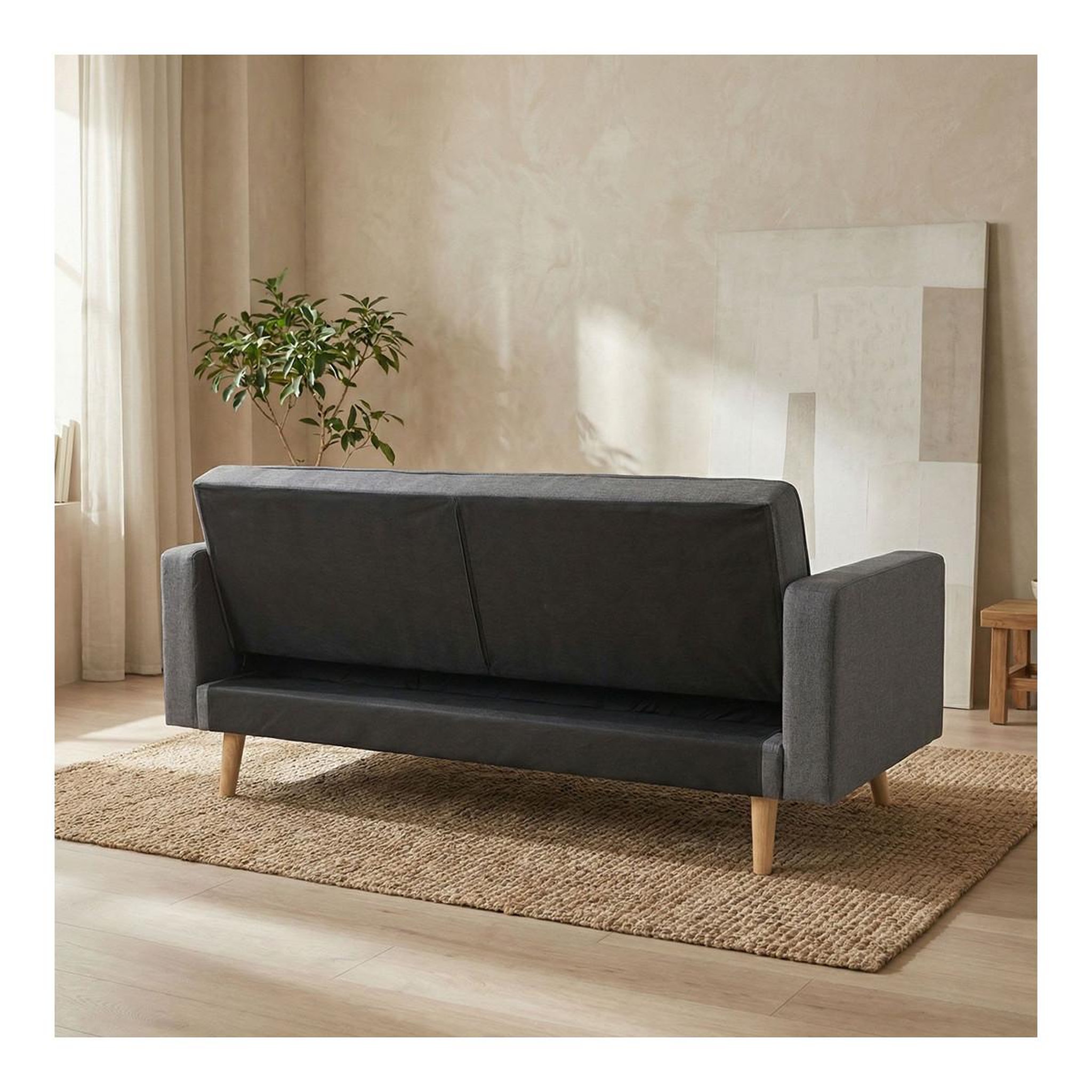 Voir la diapositive 6 : Paris Prix Canapé convertible 3 places scandinave  navya  gris foncé