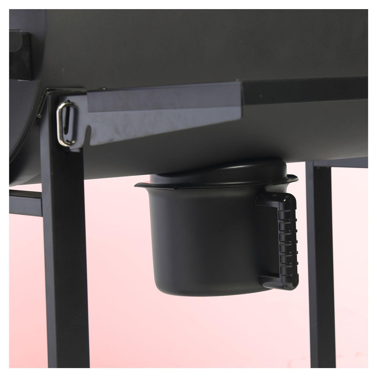 GARDENSTAR Barbecue charbon en demi - tonneau - 127x70x101cm