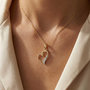 Voir la diapositive 2 : L'ATELIER D'AZUR Pendentif Or Jaune Coeur Serti de Diamants - Chaine Dorée Offerte