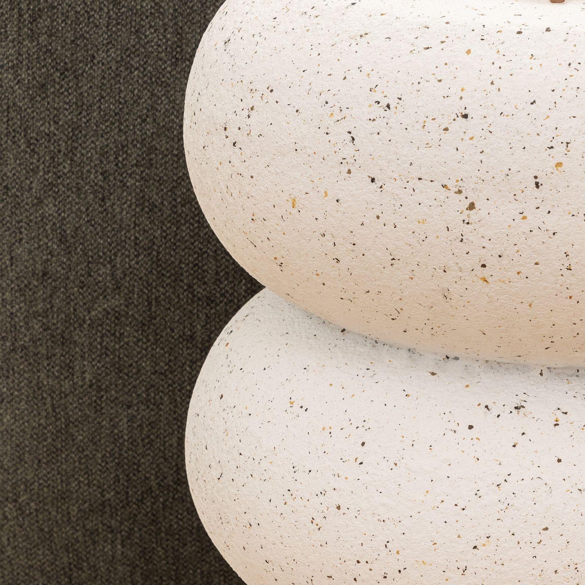 Voir la diapositive 6 : ATMOSPHERA Table d'appoint ronde stoneto - blanc