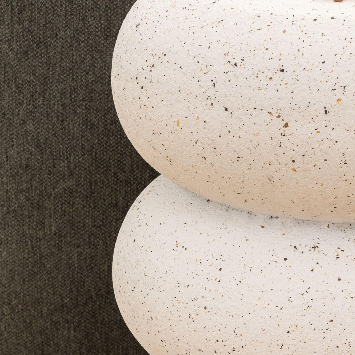 ATMOSPHERA Table d'appoint ronde STONETO - Blanc