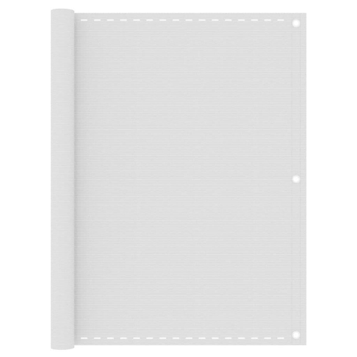 VIDAXL Ecran de balcon Blanc 120x600 cm PEHD