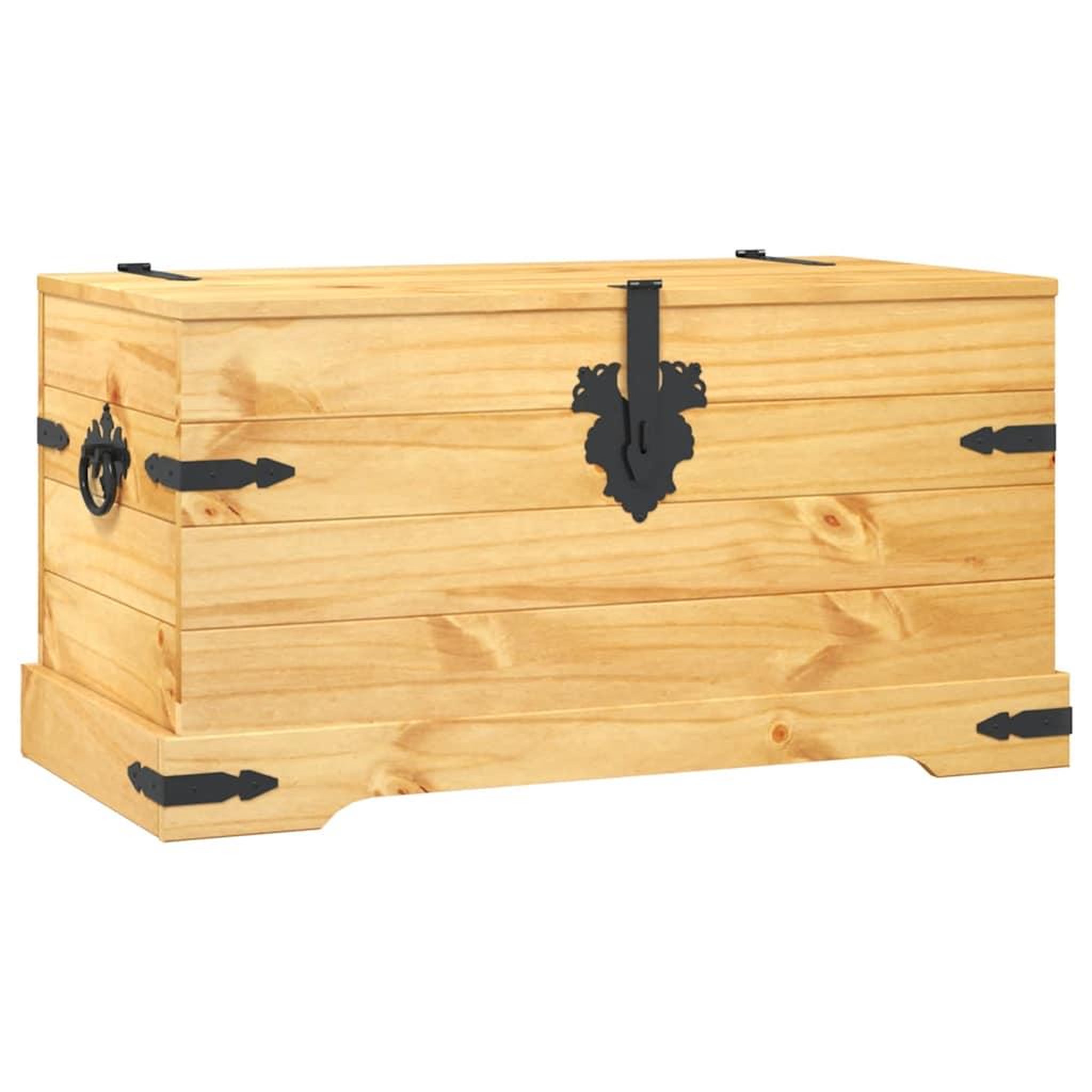 Voir la diapositive 3 : VIDAXL Coffre de rangement pin mexicain gamme  91x49,5x47 cm