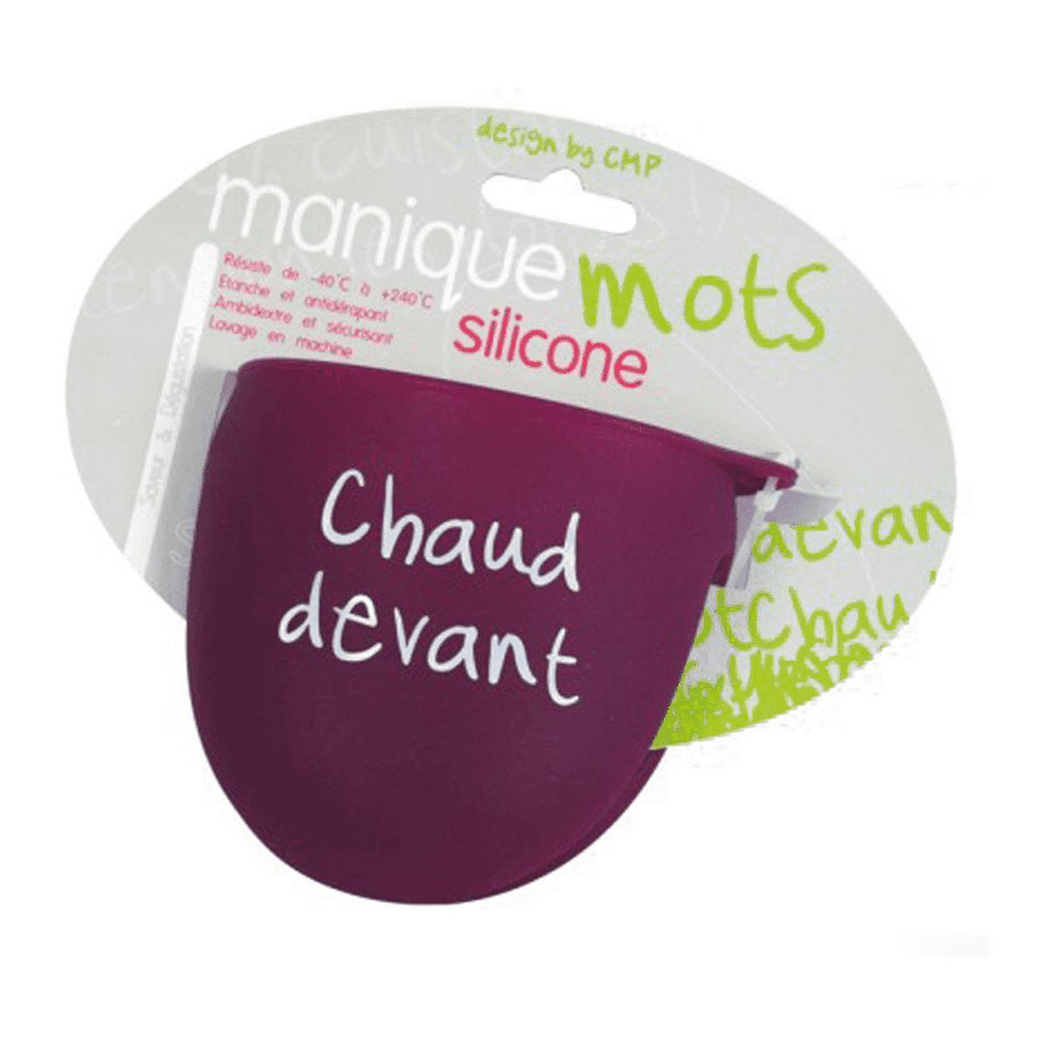 Voir la diapositive 1 : COOK CONCEPT Manique mots silicone