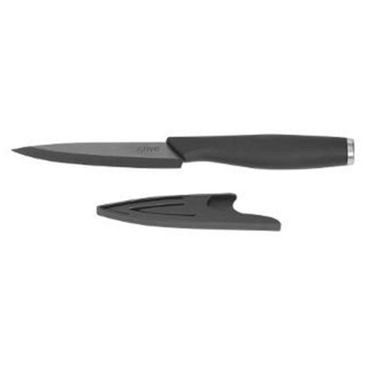  Couteau d'Office & Cache Lame  Cera  20cm Noir