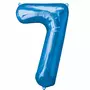  Ballon Mylar Bleu Chiffre 7