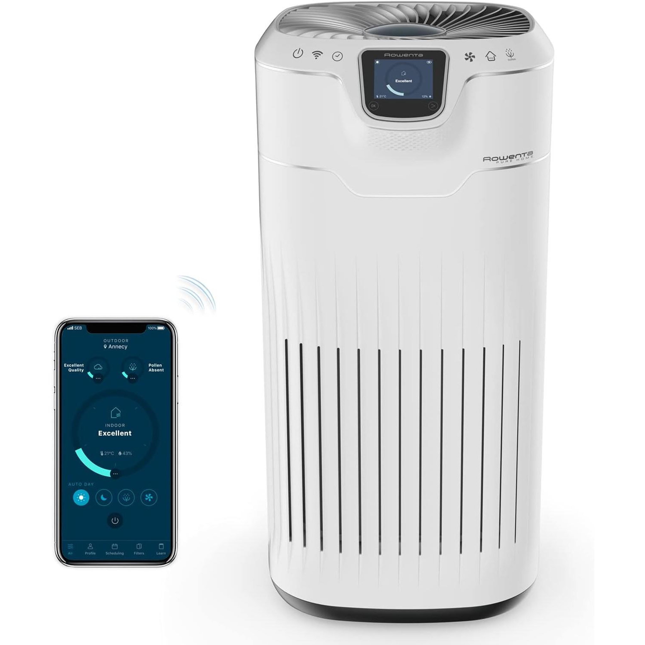 Voir la diapositive 1 : ROWENTA Purificateur d'air 200m2 - pu8080f0