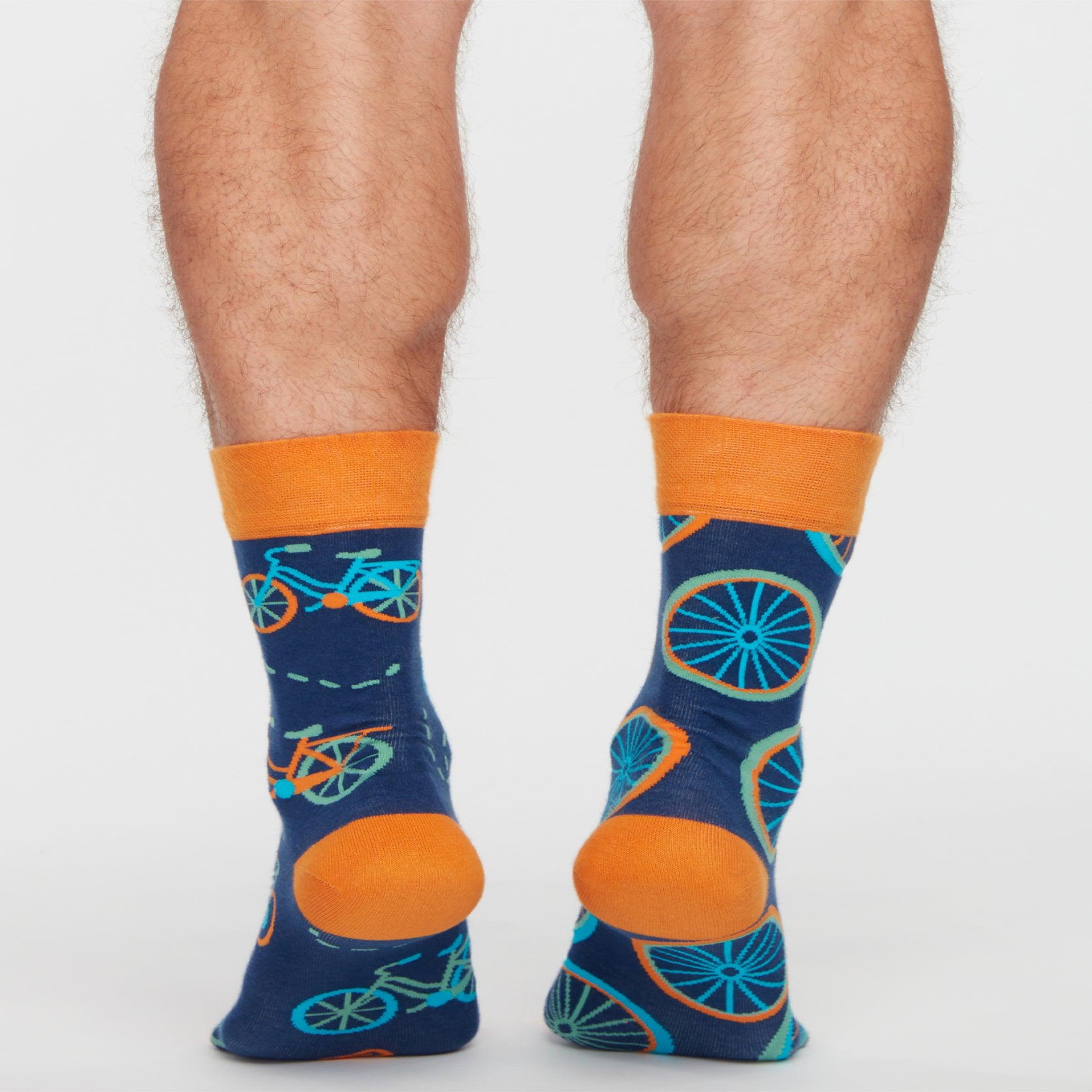 Voir la diapositive 3 : DEDOLES Chaussettes bicyclettes oranges