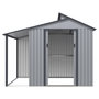 Voir la diapositive 4 : Habitat et Jardin Abri de jardin métal avec pergola  Madras  - 5.64 m² - 193 x 292 x 229 cm - Gris