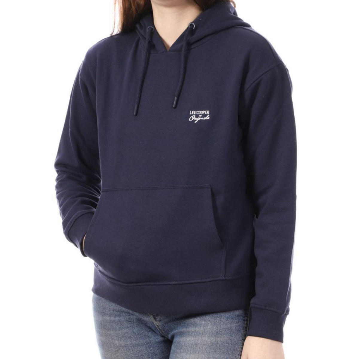 Sweat à Capuche Lee Cooper Taille M - Gris, Coton, Occasion Très Bon état
