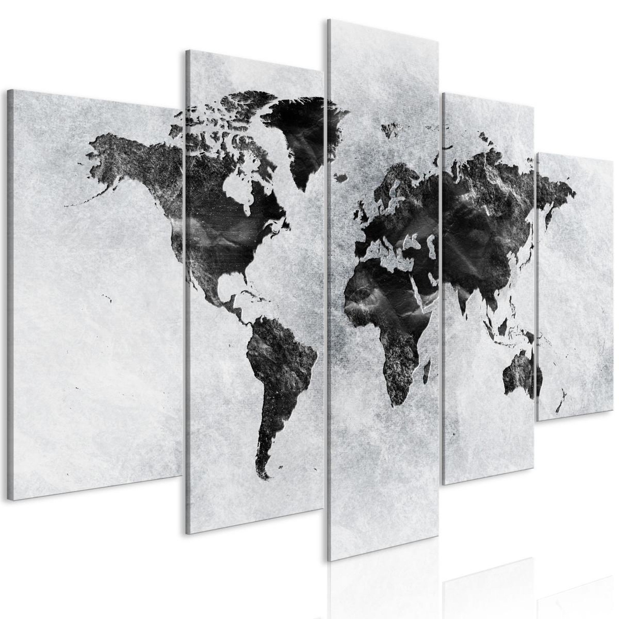 Paris Prix Tableau imprimé 5 panneaux  concrete world wide. Coloris disponibles : Multicolore