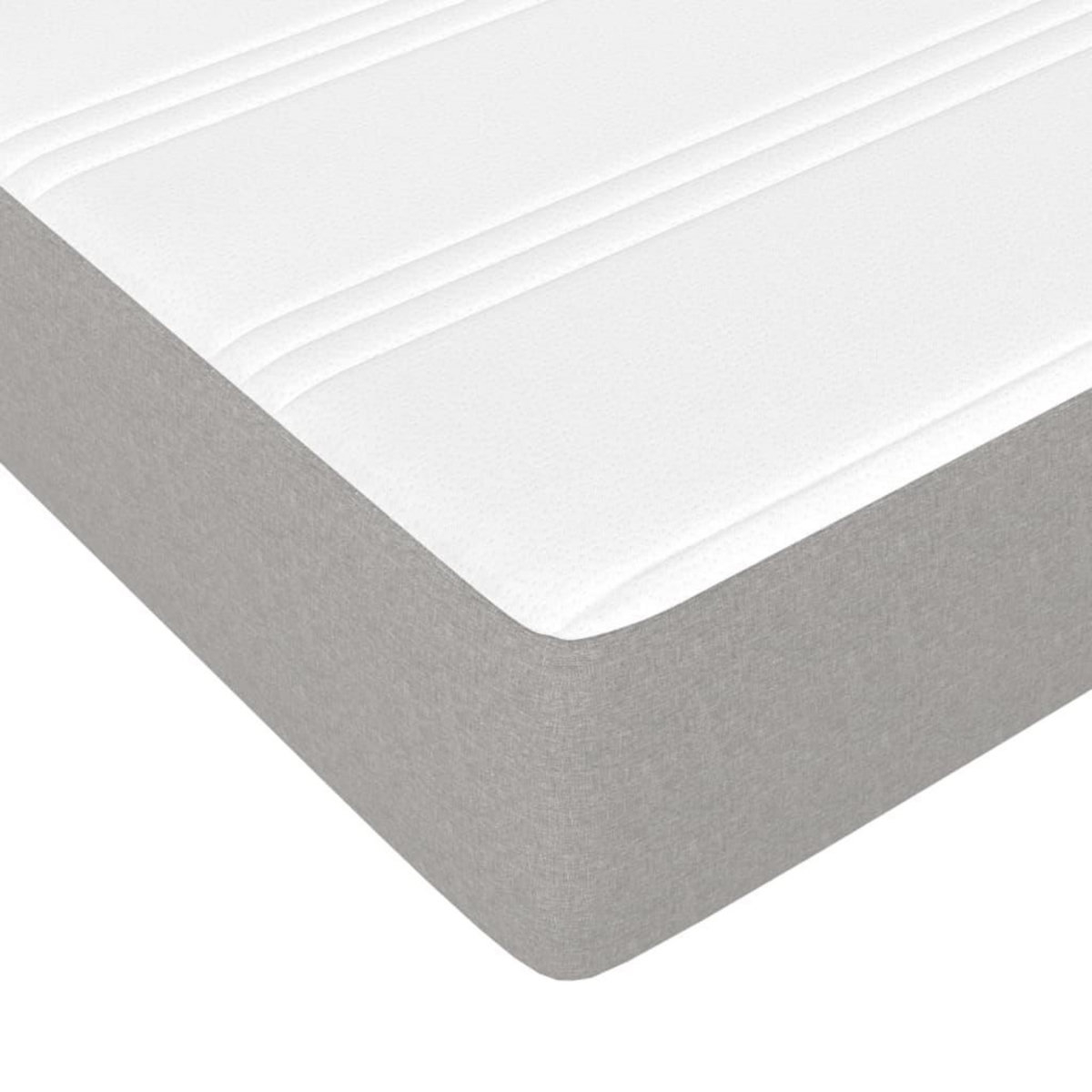 VIDAXL Matelas de lit a ressorts ensaches Gris clair 140x200x20 cm