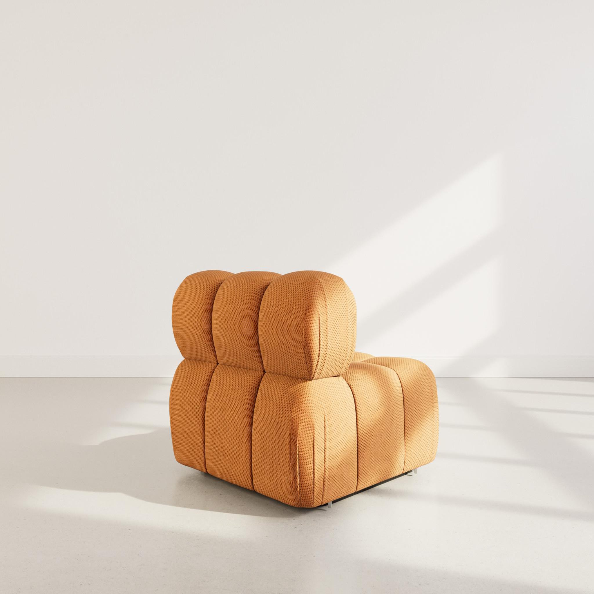 Voir la diapositive 5 : BEST MOBILIER Ruby - module d'assise en velours texturé