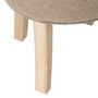 Voir la diapositive 2 : ATMOSPHERA Tabouret en Tissu  Adriel  35cm Beige