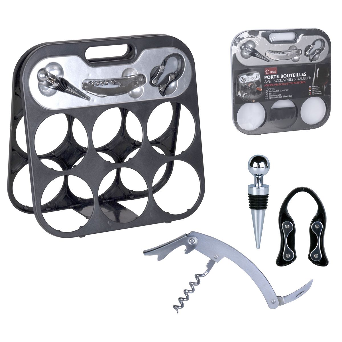 Set sommelier - Porte-bouteilles et accessoires