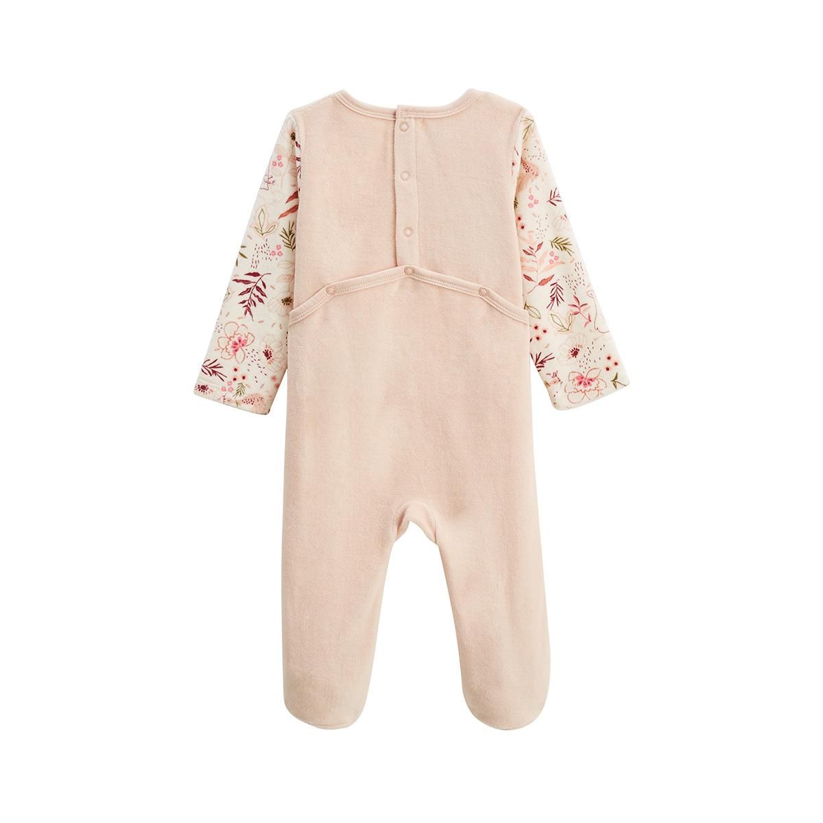 Petit Béguin Pyjama bébé en velours Manouk