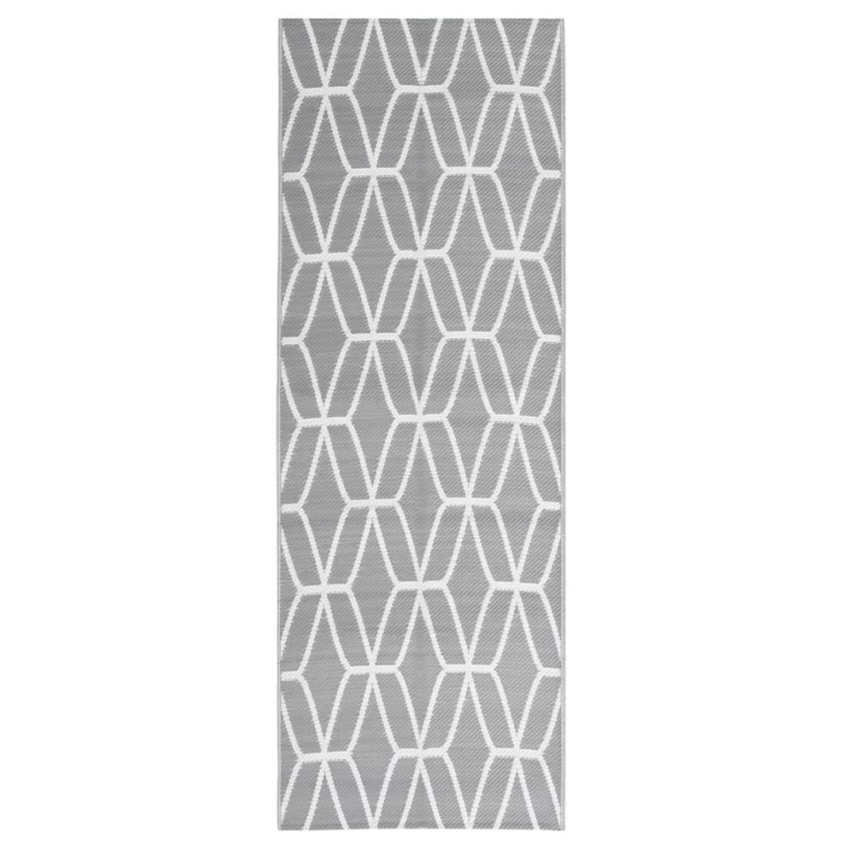 VIDAXL Tapis d'exterieur Gris 80x250 cm PP