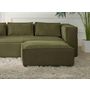 Voir la diapositive 2 : LISA DESIGN Stella - pouf en velours côtelé - style contemporain