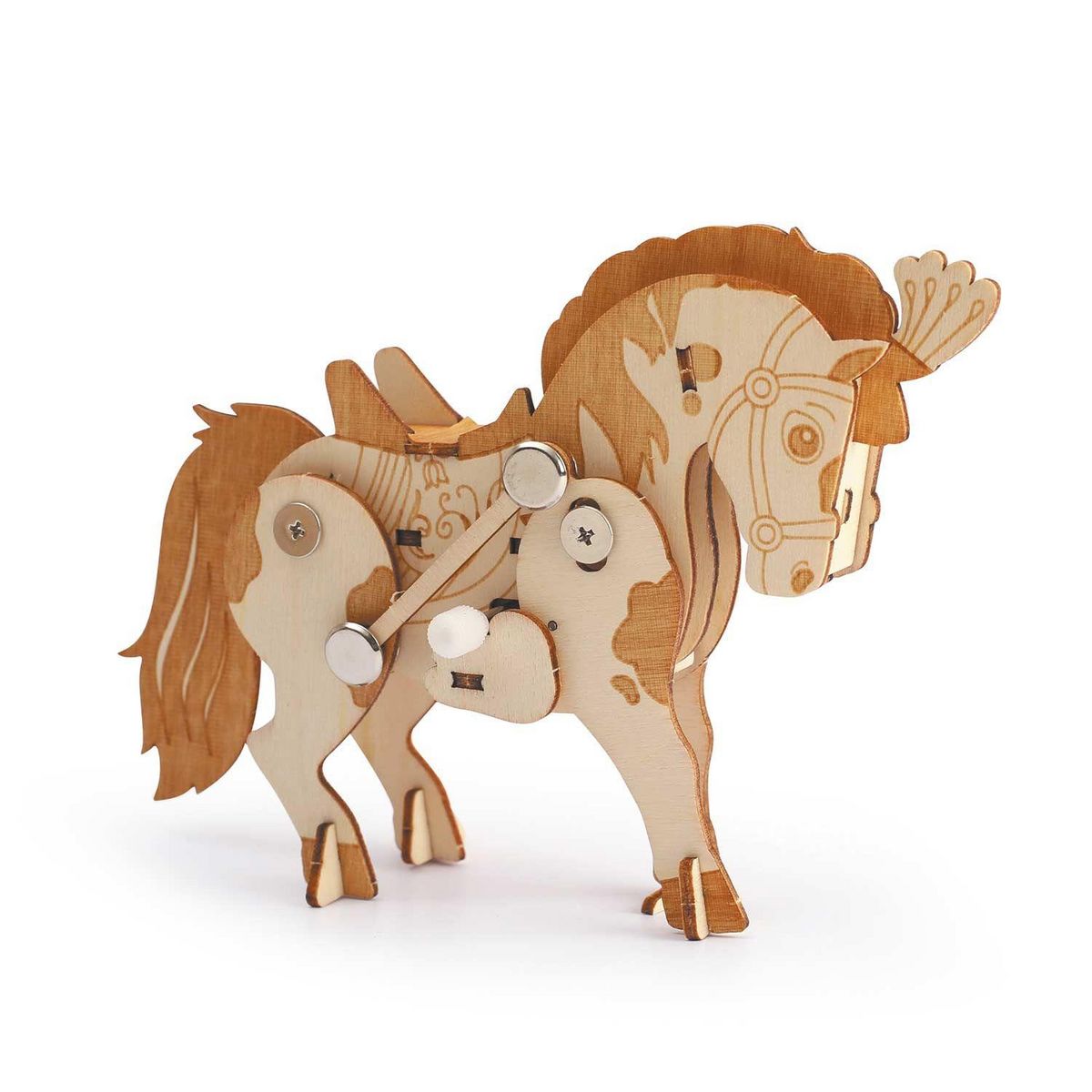 Graine créative Maquette 3D mécanique Cheval 14 cm
