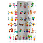 Paris Prix Paravent 3 Volets  Cartoon Pets  135x172cm