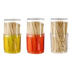 FIVE Lot de 3 Pots à Cure-Dents  Pick  14cm Multicolore