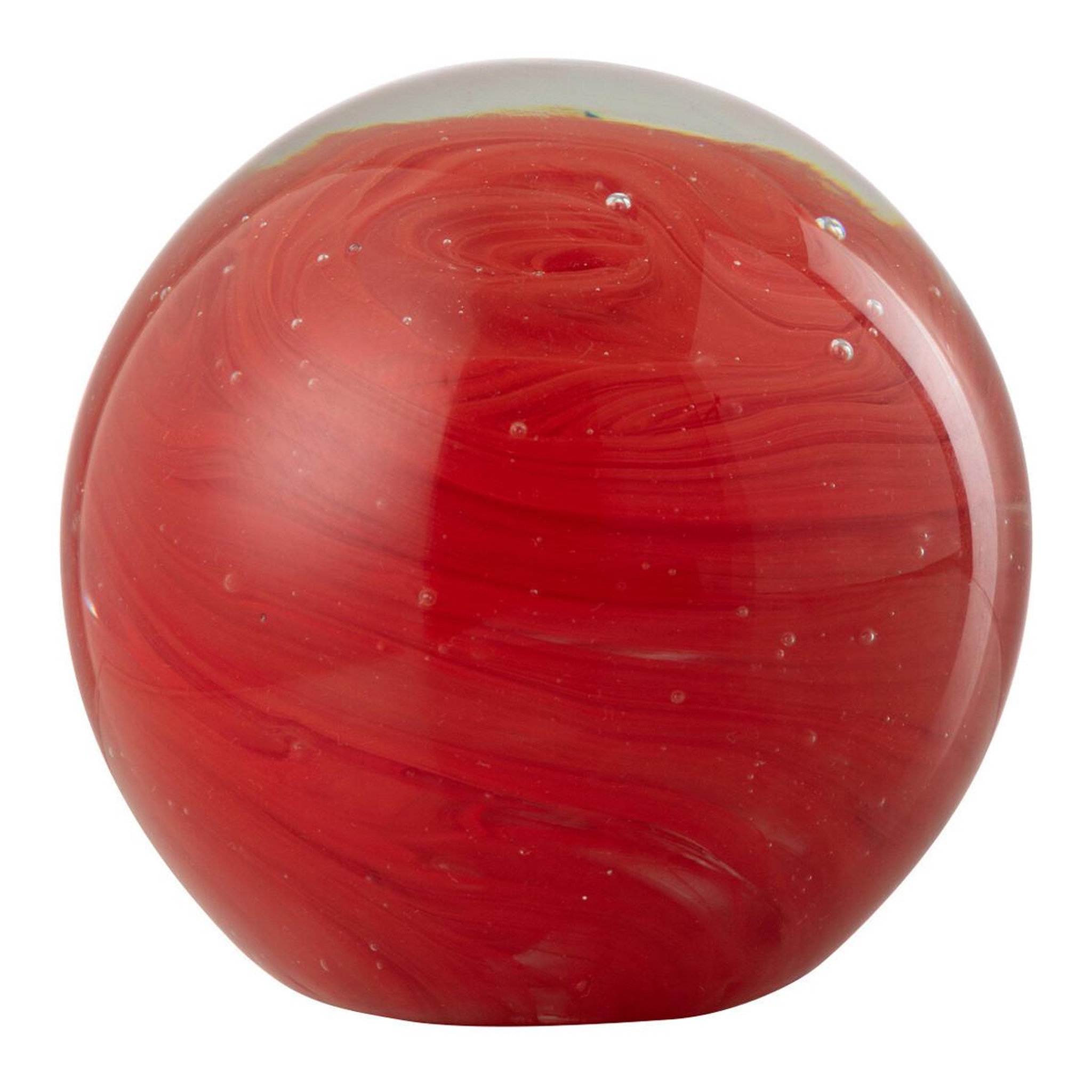 J-LINE Presse-papier en verre  twister  11cm rouge