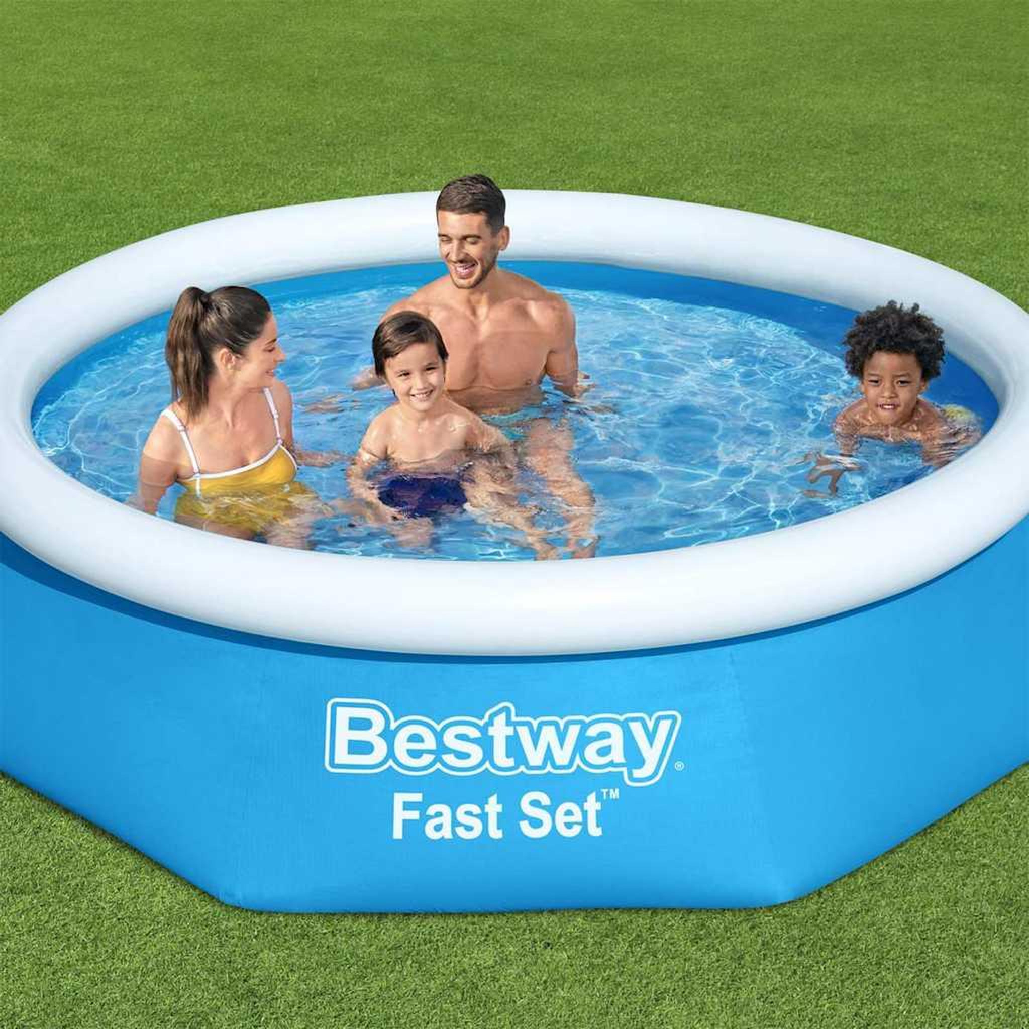 Voir la diapositive 2 : BESTWAY Bestway Piscine gonflable ronde 244x61 cm 57265