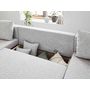 Voir la diapositive 3 : BEST MOBILIER Opale - canapé panoramique en u - 7 places - convertible - avec coffre - en tissu et simili
