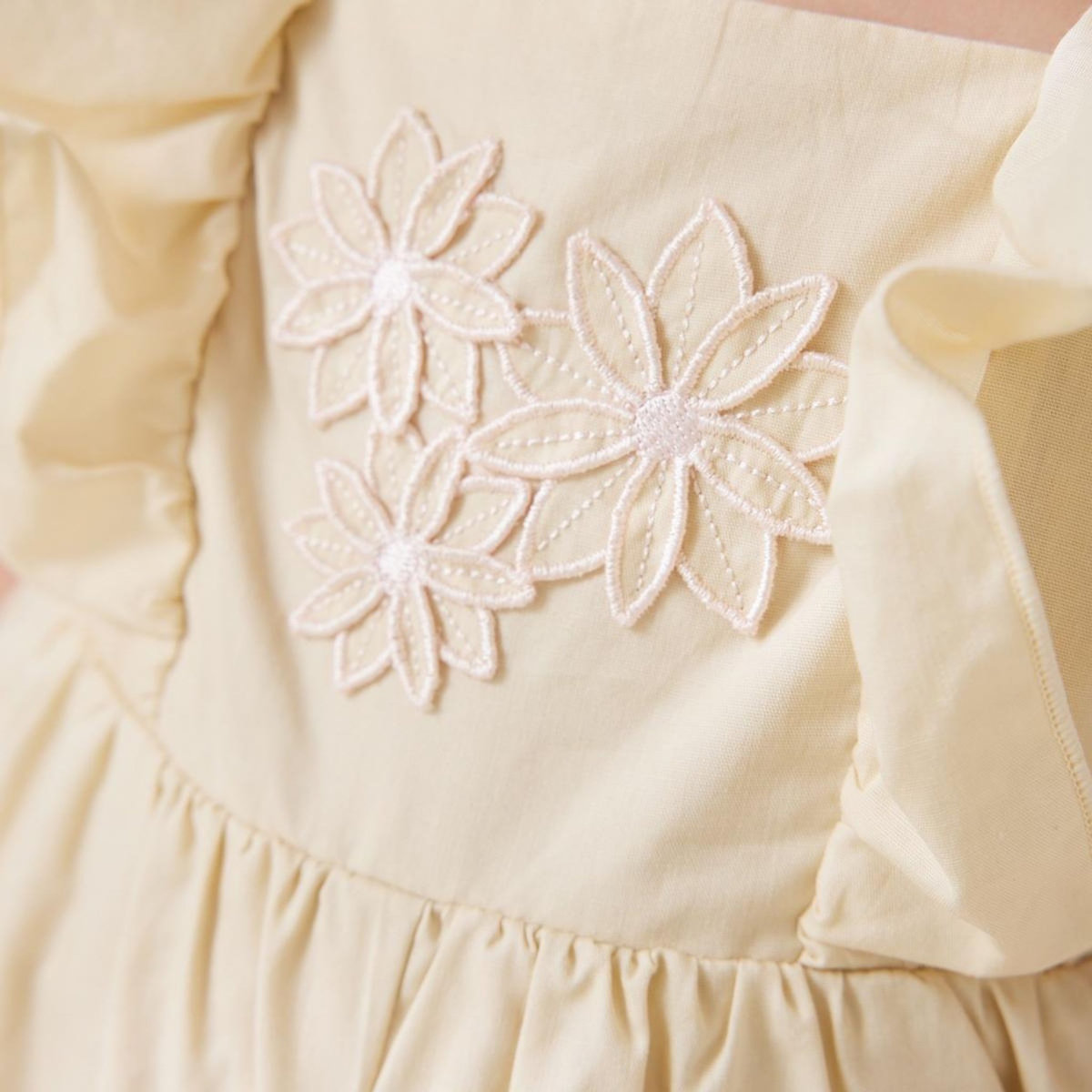 Petit Béguin Barboteuse bébé en popeline Poésie d'été