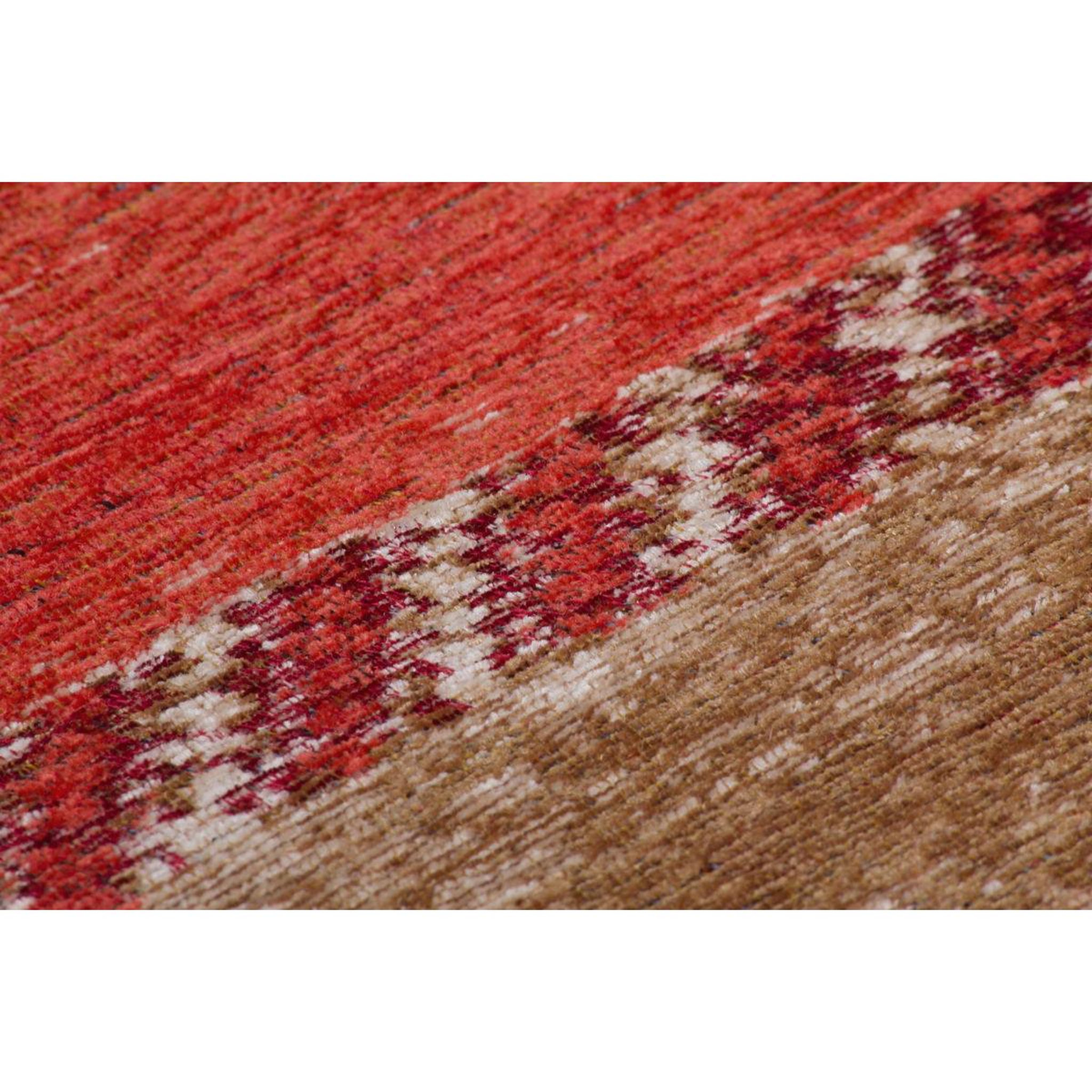 Voir la diapositive 3 : Paris Prix Tapis Jacquard à Poils Courts  Blaze  Rouge