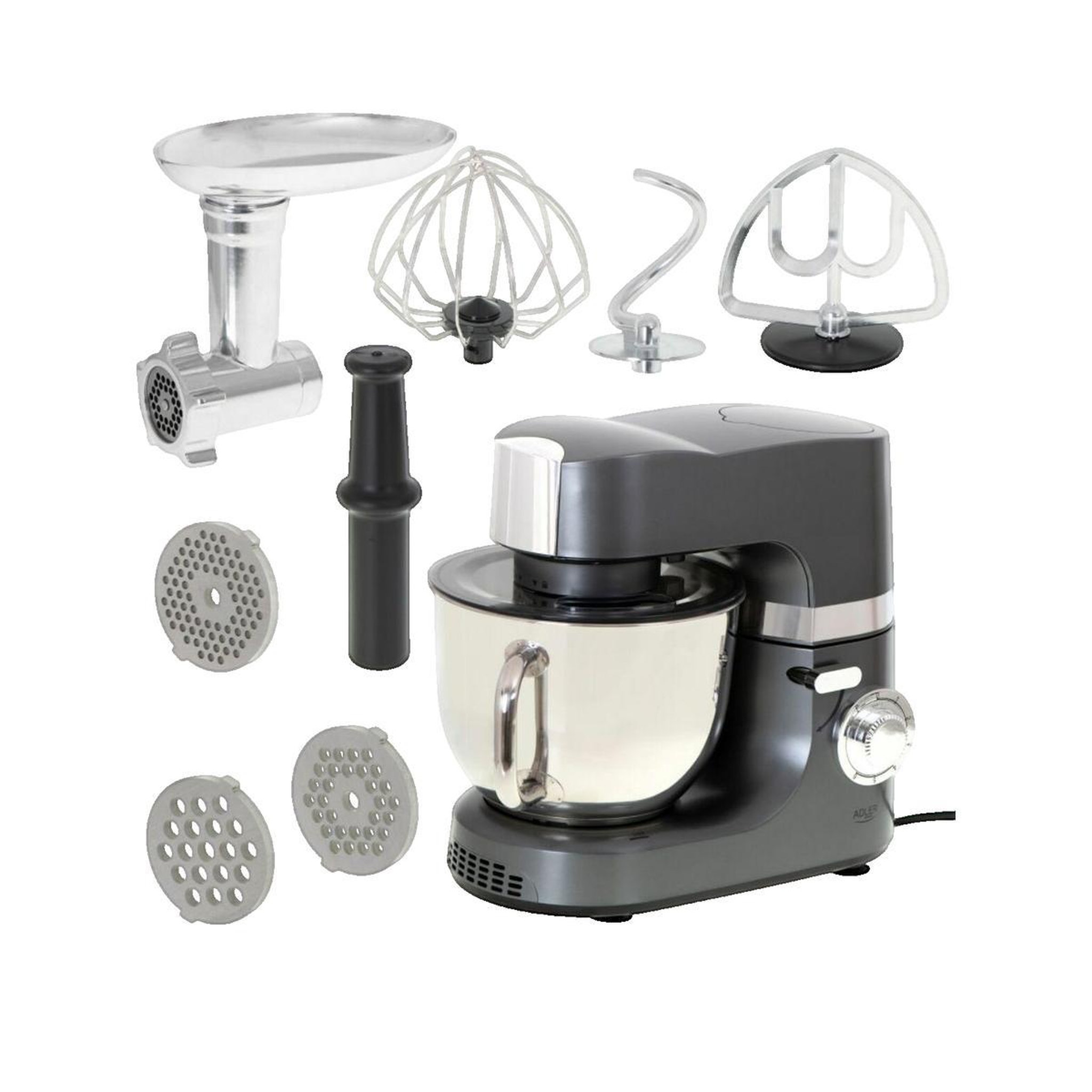 Voir la diapositive 2 : ADLER Robot de cuisine Adler Europe AD 4221 acier inoxydable